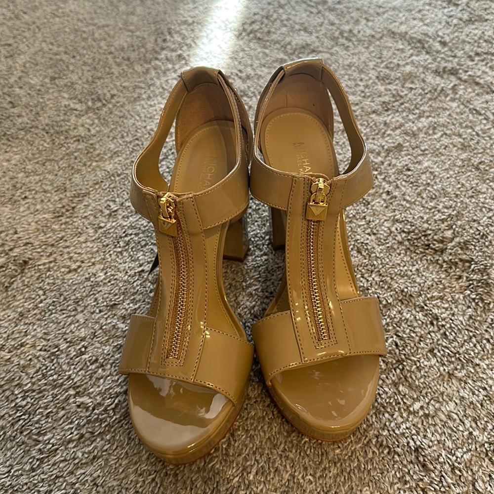 Michael Kors nude colored heel.